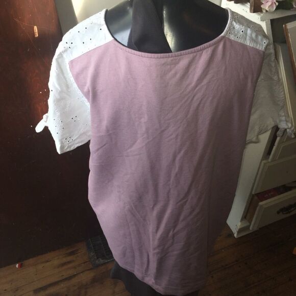 Lane Bryant 22/24 lace shoulders, slit sleeves blouse - Picture 4 of 4